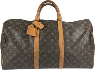 Louis Vuitton Pre-owned Vintage Monogram Boston Bag - unisex - Vintage Weekendtas - Bruin - ONE Size - Vintage