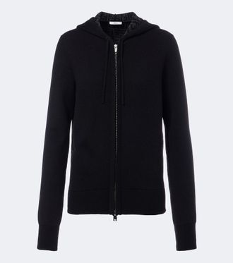 Fendi Felpa con cappuccio in misto cashmere