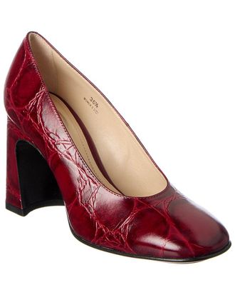 Tod's Tods Croc-Embossed Leather Pump