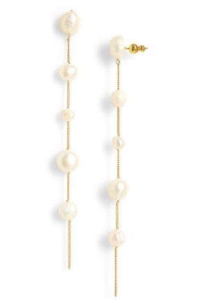 Cult Gaia Atum Freshwater Pearl Drop Earrings at Nordstrom