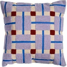 &Klevering Cushion cover Plano - Purple - Cotton