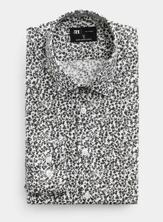 Le 31 Mens Wildflower shirt Slim fit