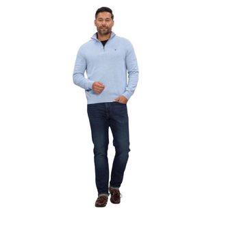 Tommy Hilfiger Hoodies & sweatvesten, Heren, Blauw, L, Katoen, Essential Cotton Zip Mock
