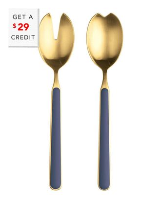 Mepra 2Pc Fantasia Ice Salad Serving Set With $29 Credit