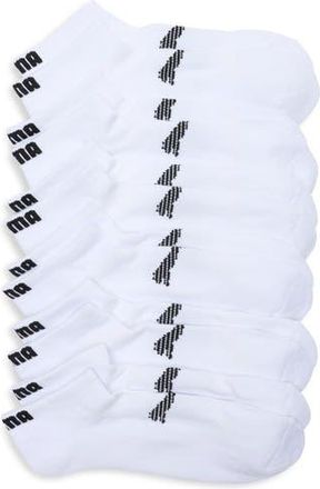 Puma 6-Pack Terry Low Cut Socks in White /Black at Nordstrom Rack, Size 10-13