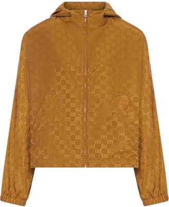 Gucci Mustard Logo Hood Jacket
