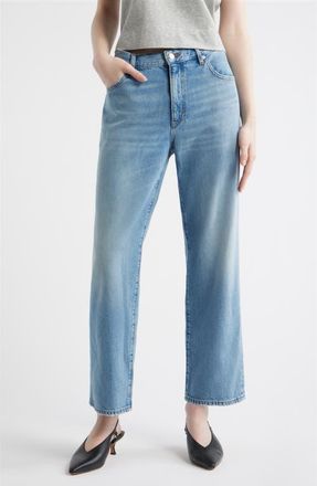 Frame Denim The Off Duty Hang Ankle Straight Leg Jeans in Frey at Nordstrom, Size 24