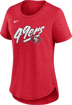 Nike San Francisco 49ers Primetime Nike Womens NFL T-Shirt in Red | NKMVEX489B-NFN