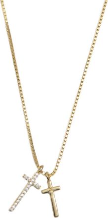 Argento Vivo Double Pendant 18K Gold Plate Sterling Silver Necklace at Nordstrom