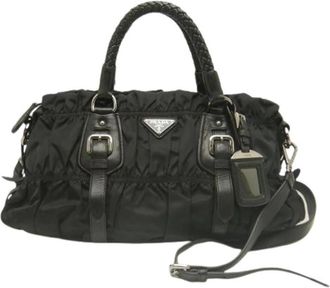 Prada Pre-owned Vintage Nylon Handbag - Dames - Vintage Handtas - Zwart - ONE Size - Nylon - Vintage