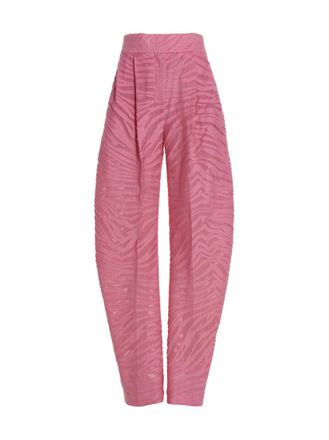 The Attico Light Pink Relaxed Pleated Pants