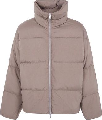 STUDIO NICHOLSON Massey Puffer Jacket - Heren - Jassen - Beige - Maat: XS Zijde