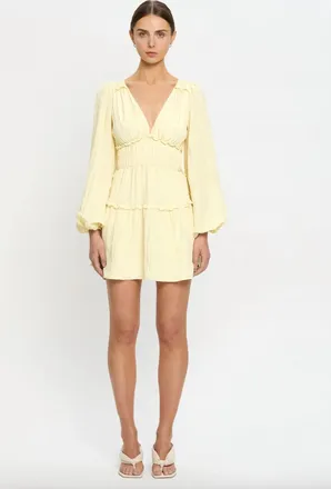 Kivari Uma Mini Dress In Butter