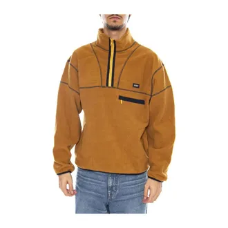 HUF Huf, Heren, Truien, Beige, Maat: S Fleece