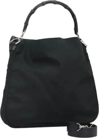 Gucci Pre-owned Vintage Nylon Handtas - Dames - Vintage Handtas - Zwart - ONE Size - Nylon - Vintage