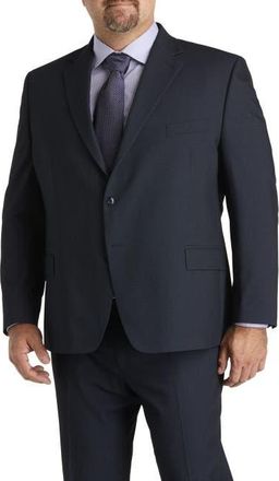 Michael Kors Big & Tall Birdseye Suit Jacket in Navy at Nordstrom, Size 56