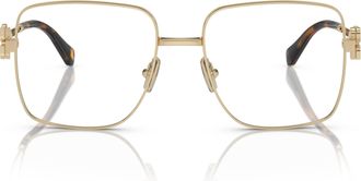 Miu Miu 0mu 51xv Square-Shaped Metal Frame Sunglasses