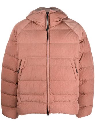 C.P. Company Eco-Chrome R hooded puffer jacket - Pink