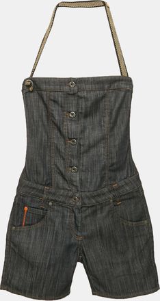 HUGO BOSS Boss By Hugo Boss Navy Blue Denim Playsuit