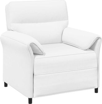 vidaXL Sof&aacute; De Una Plaza Blanco 88 X 83 X 95 Cm Tela Vidaxl