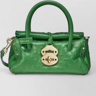 Zanellato cactus mini bag gold hardware studs handle