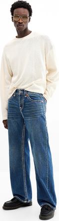 True Religion Mens Dusty-indigo jean Straight fit
