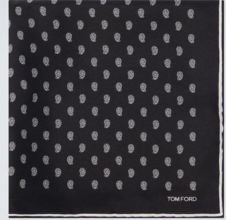 Tom Ford Printed silk twill pocket square