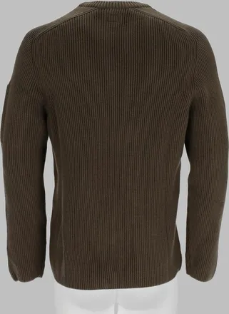 C.P. Company Ribbed Cotton-Blend Sweater - Green