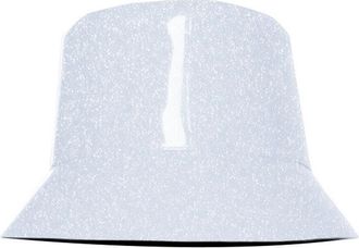 Lastelier Smile Bucket Rain Hat in White Glitter at Nordstrom