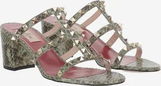 Valentino Garavani Womens Sandals Astrid Green