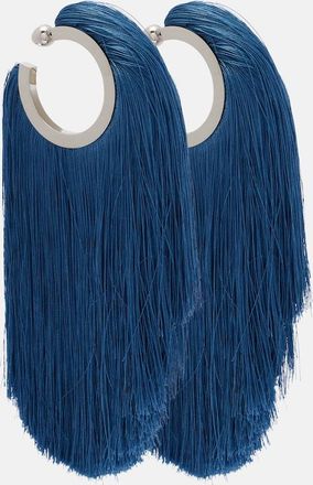 Alaia Fringed hoop earrings