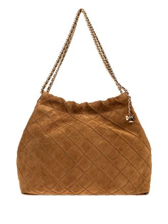 Tory Burch Brown Quilted Tote