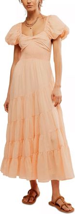 Free People Sundrenched Maxi Dress In Almost Apricot