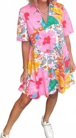 Adrienne Olivia Dress In Gardenscape