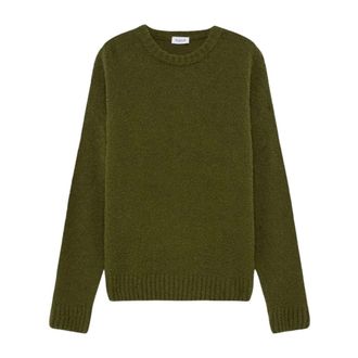 Amish Round-neck Knitwear, male, Green, Size: XS Round-neck Knit Sweater