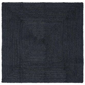 vidaXL Alfombras De &Aacute;rea Rectangular Gris Oscuro 120 X 120 Cm Yute Vidaxl