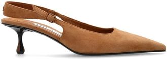 Jimmy Choo London Amel 50 hoge hakken - Dames - Pumps - Bruin - 36 EU - Su&egrave;de - Schoenen