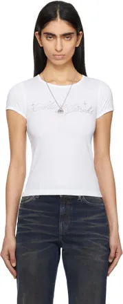 Tシャツ・カットソー MARC JACOBS Woman T-Shirt White 2S5RTP050C21 100 Oversize T - shirt with logo Marc Jacobs - Масло блиск для