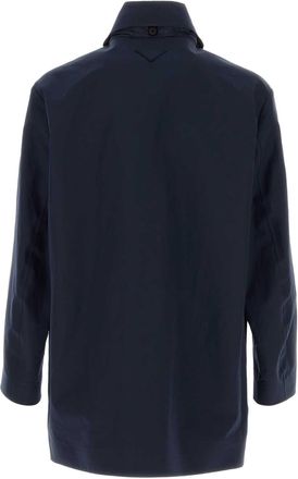 Prada Mens Coat Navy Cotton