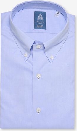 Finamore Lang&auml;rmeliges Hemd mit gekn&ouml;pftem Kragen Leonardo