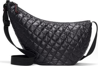 MZ Wallace Metro Smile Shoulder Bag in Black at Nordstrom