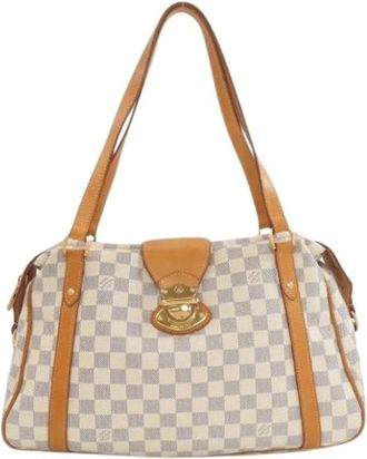 Louis Vuitton Pre-owned Stresa GM Tote bag - Dames - Vintage Handtas - Wit - ONE Size - Leer - Vintage