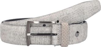 Floris Van Bommel De Belter - Heren - Riemen - Grijs - 95 CM - Leer - Accessoires