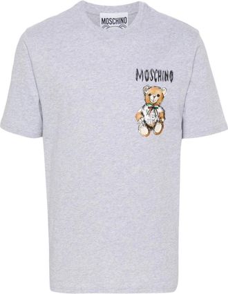 Moschino Grijze Teddy Bear T-shirts en Polos - Heren - T-shirts - Grijs - L - Tops