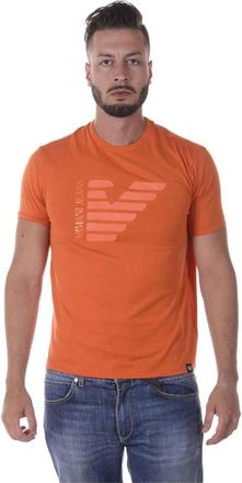 Armani Jeans Sweatshirts - Heren - T-shirts - Oranje - L - Katoen - Tops
