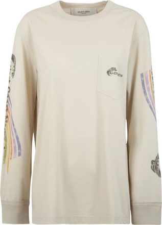 Golden Goose Mujer, Camisetas, Blanco, Talla: L