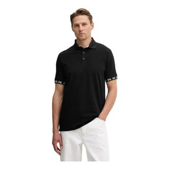 Karl Lagerfeld Tops, Heren, Zwart, S, Katoen, Polo Shirt