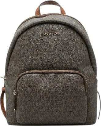 Michael Kors Pre-owned Backpacks, female, Brown, Size: ONE SIZE Pre-owned MK Signature PVC Leather Backpack