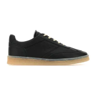 Maison Margiela Classic Black Leather Trainers