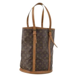 Louis Vuitton Pre-owned Bucket Bags, female, Brown, Size: ONE SIZE Pre-owned Monogram Canvas Bucket Bag